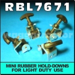 RBL7671 4x Rubber Hold Down Downs 25mm for Inspection Cover Lid on Tractor Truck