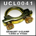 UCL0041 Exhaust Muffler U Clamp 41mm 1.62in Round Band Heavy Dut