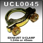UCL0045 Exhaust Muffler U Clamp 45mm 1.75in Round Band Heavy Duty