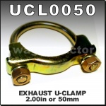 UCL0050 Exhaust Muffler U Clamp 51mm 2.00in Round Band Heavy Duty