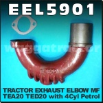 EEL5901 Exhaust Elbow Massey Ferguson TEA20 Tractor with MF 4Cyl Petrol Engine