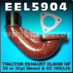 EEL5904 Exhaust Elbow Massey Ferguson 35 65 Diesel Tractor & MF 165 w LH Exhaust