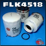 FLK4518 Oil Fuel Filter Kit Holden RA Rodeo Isuzu 3.0L 4JH1 Turbo Diesel Engine