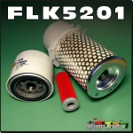 FLK5201 Oil Fuel Air Filter Kit Kubota B1200 B1400 B1502 B1600 Tractor and B4200 B5000 B5001 B5100 B6000 B6100 B6200 B7000 B7001 B7100 B8200