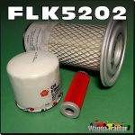 FLK5202 Oil Fuel Air Filter Kit Kubota B20 B1550 B1750 G4200 G5200 Tractor & KH21 Excavator