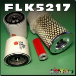 FLK5217 Oil Fuel Air HST Trans Filter Kit Kubota B6100 B6200 Tractor B7100 B7200 all with cartridge fuel filter and HST transmission