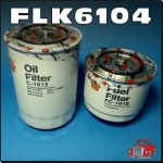 FLK6104 Oil Fuel Filter Kit Mitsubishi ML Triton 2006 thru 2009, with 4M41 3.2L Diesel Engine, and 36M1.5 sensor port in fuel filter 11cm long