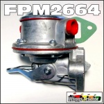 FPM2664 Fuel Lift Pump David Brown 990, 995, 1200, 1210, 1212, 1410, 1412 Selectamatic Tractor and JI Case 1290, 1294, 1390, 1394, 1490, 1494, 1594, 1690 Tractor, all with DB AD4/49 AD4/55 4Cyl, and AD6/55 6Cyl Diesel engine - not with glass bowl
